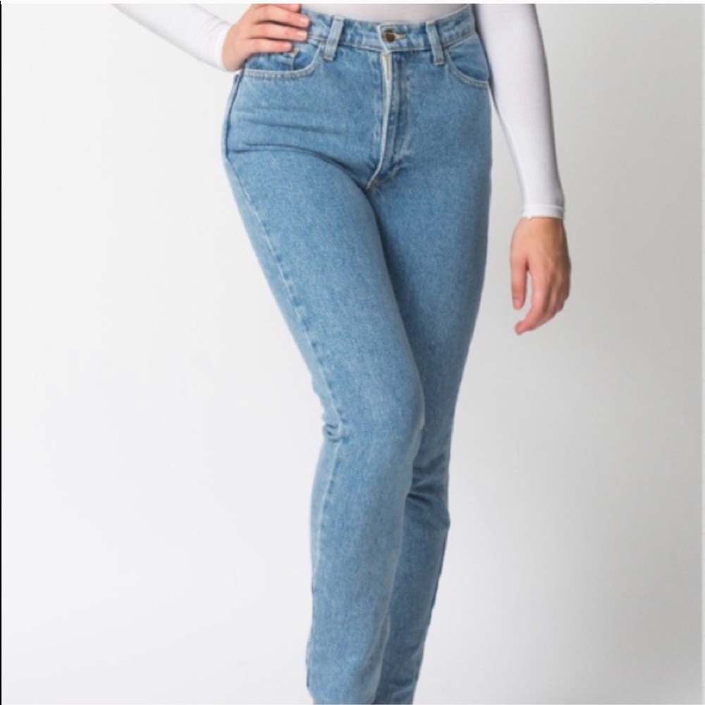 American Apparel High Waisted Jeans Sz 27